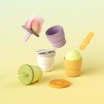 China Ice Cream Popsicle Mold Set,Reusable Silicone Popsicles Molds for Kids manufacturer