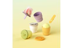 China Ice Cream Popsicle Mold Set,Reusable Silicone Popsicles Molds for Kids supplier