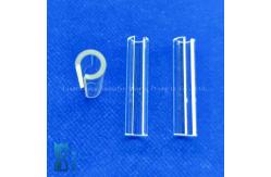 China High Transparencye Fused Silica Custom Semicircular Quartz Tubes Glass Pipe supplier