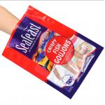 Customized Printing Vacuum Fish Chicken Frozen Food Packaging With 3-Side Sealed Plastic Bag Logo for sale