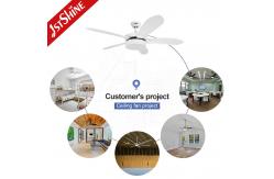 China 52inch 6 Speeds Remote LED Ceiling Fan With 5 ABS Blades supplier