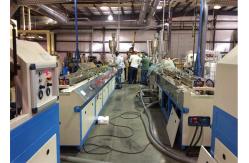 China Hollow PP PE Plastic Profile Extrusion Line For Flame Retardant Composite Materials supplier