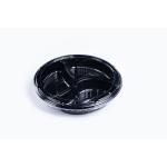 Round Disposable Food Packaging Plastic Sushi Trays with Lid for sale