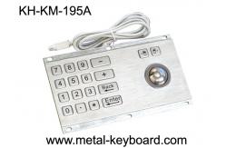 China Anti - Vandalism Trackball Industrial Keyboard with Trackball With PS/2 / USB Interface supplier