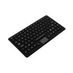 IP65 Silicone Industrial backlit Keyboard With Sealed Touchpad For Computer