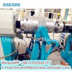 PE / HDPE / PP Double Hollow Wall Spiral Wound Pipe Machine Line for sale