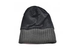 China Custom Embroidery Blank Beanie Hat 58CM Common Fabric supplier
