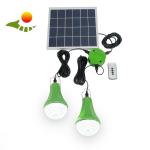 2 Bulbs 435lum Solar Panel Energy System 10400mAH Solar Charger Light Kit for sale