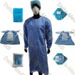 SMS 45gsm Reinforced Sterile Disposable Surgical Gown One Wrap for sale