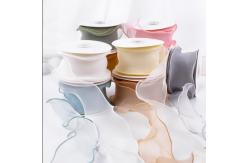 China Simple Bilateral Gauze Gifts Wrapping Flower Fishtail Organza Ribbon supplier