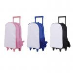 Full Printing Sublimation Blanks Trolley Bags With Wheels Personalized Luggage Bags Custom School Bag For Teenagers Kids for sale