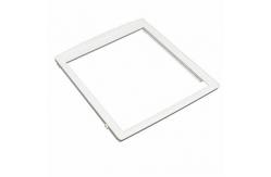 China Refridgerator crisper pan cover with tempered glass, white plastic profile supplier