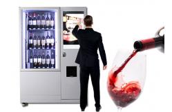 China Luxury Elevator Wine Vending Machine With Large Advertising Screen Remote Control System supplier