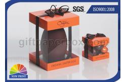China Logo Printed Clear PET Box With Plastic Window , Clear Plastic Box UV Coating supplier
