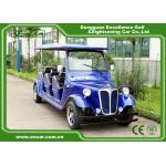 Energy Saving Classic Golf Carts With 3 Row Blue Color Vintage Type for sale