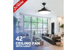China Modern Style 1stshine LED Ceiling Fan with Remote Control and Retractable Design supplier