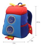 NHB167M Nohoo new arrival lovely rocket 3D neoprene toddler backpack for kids