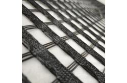 China High Strength Uniaxial Polyester Geogrid For Railway Road Construction supplier