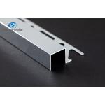 OEM 6063 Aluminium Tile Trim Chrome Square Edge 8mm 2.5m Length for sale
