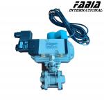 Butt Welding Pneumatic Valve Three Plate Stainless Steel Industrial Ball Valve for sale