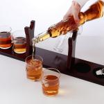 Handmade Glass Wine Decanter M416 Gun Shaped Easy To Use OEM / ODM Service