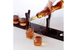 China Handmade Glass Wine Decanter M416 Gun Shaped Easy To Use OEM / ODM Service supplier