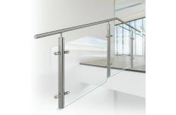 China Sophisticated Stainless Steel Handrails with 1200mm Balustrade Height for Glass Applications supplier