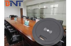 China hidden into desk mounted design for mobile phone wireless charger supplier