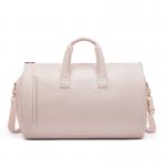 PU Foldable Pink Leather Travel Duffle Bag Carry On Garment Bag OEM/ODM for sale