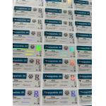AOD964  3ml Glass Vial Labels With Hologram PET Materail Laser Shinny Effect