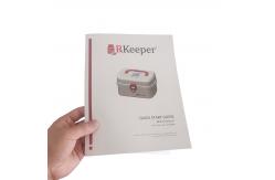 China 350gsm PMS Instruction Booklets Logo UV Coating Custom Printed 0.55mm Thick supplier