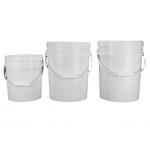 20L Lubrication Repository Lubricant Vessel OEM White Rectangle Square Pails For Varied Shapes for sale