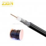 CMR Rated RG6 Quad Shield Coaxial Cable 18 AWG CCS 60% AL Braiding for Antennas for sale