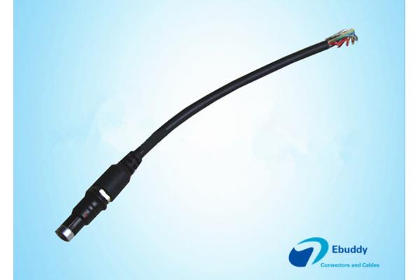 Custom Cable Assembly Military Cable With Fischer Connectors Black