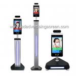 Android OS Face Recognition And Infrared Thermometer Human Body Temperature Scanner Attendance Terminal Access Control for sale