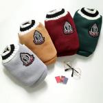 Trendy Pet Vest Preppy Style Knitted Waistcoat For Dog Cat for sale