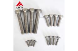 China Grade 2 DIN933 Titanium Bolts Nuts , M8 M10 M12 Titanium Hexagonal Head Bolt supplier