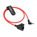 Alvin's Cables Dtap to DC Ultra-Flexible Cable for Atomos Ninja V, D-tap to 2.1 DC Right Angle Power Cable for Blackmagic Design Video Assist, SmallHD 702, for Feelworld FW568 Monitor, 2ft Red for sale