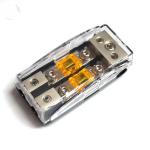 1 Input 2 Output 2 Ways 2P 2 Position Car Audio Video Stereo Refit ANS Fuse Block Box Holder for sale