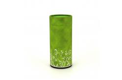 China Green Round Whole Paper Tube Packaging For Tea Packaging supplier