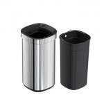 Household SS Rectangle Open Top Garbage Can Without Lid 8L 12L 20L 30L
