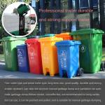 240L Trash Cans With Wheels Recycling And Sanitation Trash Bin 240 Liters