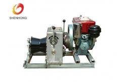 China 3T 5T Engine Powered Diesel Cable Winch Sagging Operation In Line Construction supplier