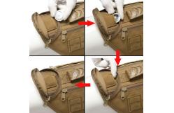 China Plastic Tactical Dog Harness For Hiking Training Brown supplier