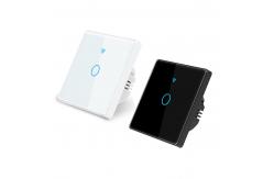 China Tuya WIFI Smart Wall Touch Switch Glass Panel LED supplier