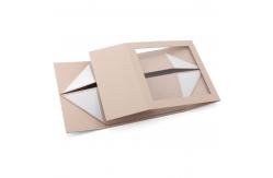 China Custom Luxury Gift Packaging Cardboard Box With Clear Window Artwork Printing Manufacturer supplier