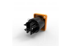 China 20A 250V IP65 3pin Waterproof Connector Chassis Powercon socket Yellow supplier