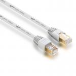 Highly Efficient 6.0mm Cat 7 Shielded Ethernet Cable 20m 10m White for sale
