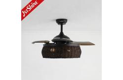 China 1stshine Rattan Weaving Ceiling Fan with Old-Fashioned Design and Invisible Blades supplier