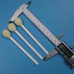Disposable White PP Stick Round Sponge Stick Medical Lollipop Foam Swab Applicator for sale